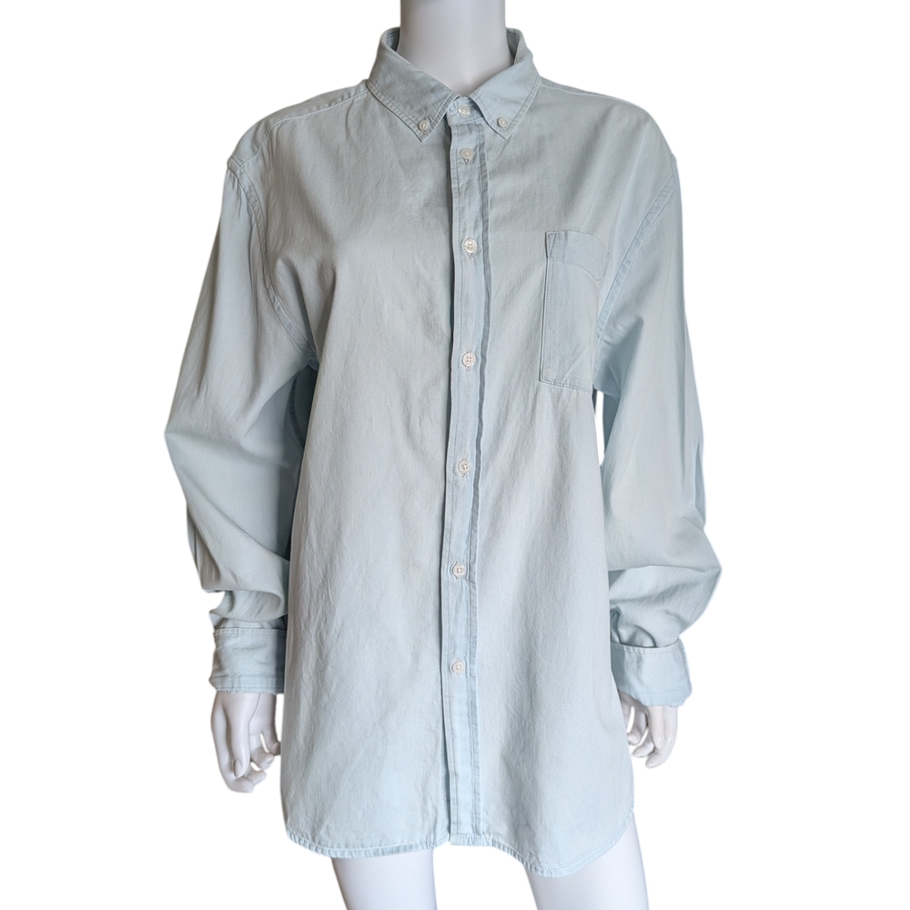 Saturdays New York City Light Blue Casual Shirt